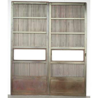 厚塗 細身格子戸 4枚1組　L1103 AB　ウラ