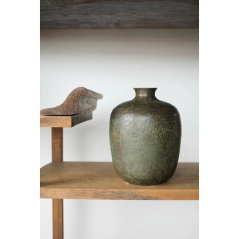 亮平作 打出紋 銅花器　M381 