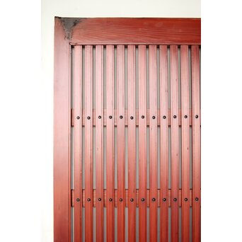 巾着金具 朱格子蔵戸　W118 