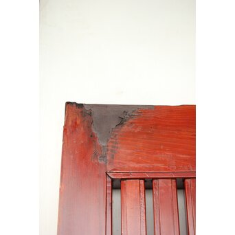 巾着金具 朱格子蔵戸　W118 パテ直し部分　上框なのでさほど気にならないと思います