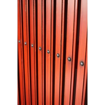 巾着金具 朱格子蔵戸　W118 