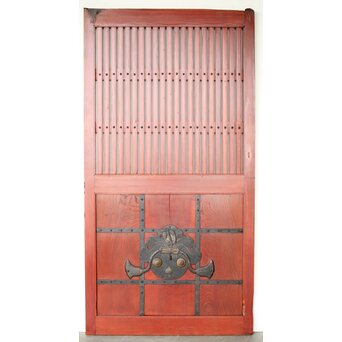 巾着金具 朱格子蔵戸　W118