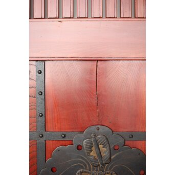 巾着金具 朱格子蔵戸　W118 