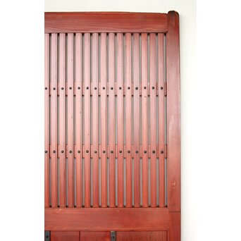 巾着金具 朱格子蔵戸　W118 