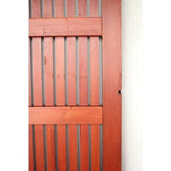 巾着金具 朱格子蔵戸　W118 