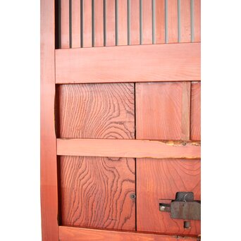 巾着金具 朱格子蔵戸　W118 