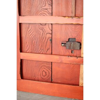 巾着金具 朱格子蔵戸　W118 