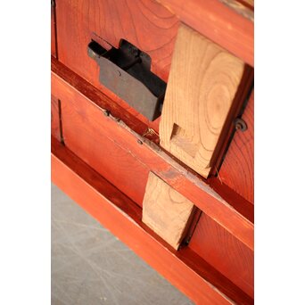 巾着金具 朱格子蔵戸　W118 