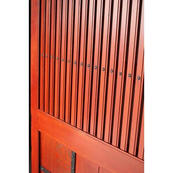 巾着金具 朱格子蔵戸　W118 