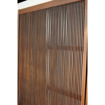 白木格子戸 2枚1組　L1104 格子に歪みあり