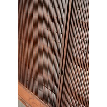 障子枠付 格子戸 2枚1組　L1105 上から下まで格子は意外と少ないです