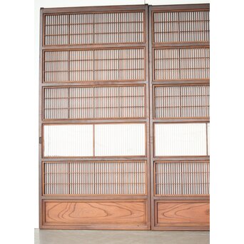 障子枠付 格子戸 2枚1組　L1105 