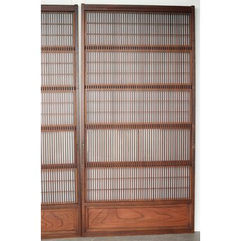 障子枠付 格子戸 2枚1組　L1105 