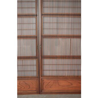 障子枠付 格子戸 2枚1組　L1105 