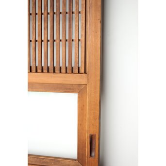 障子枠付 白木格子戸 4枚1組　L1106 