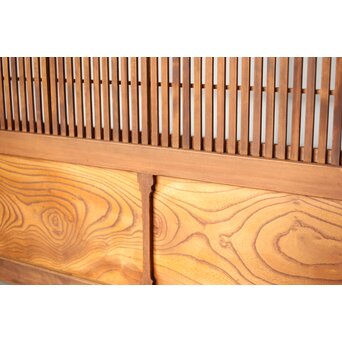 障子枠付 白木格子戸 4枚1組　L1106 