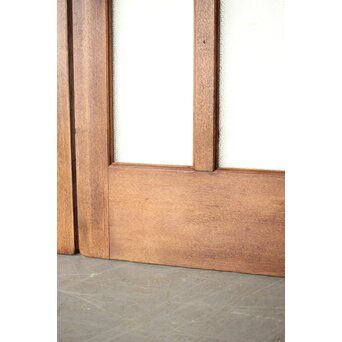 楢のプレスガラス戸 2枚1組　GD0192 