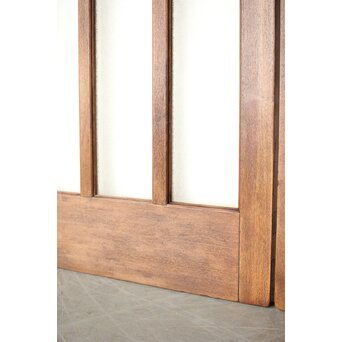 楢のプレスガラス戸 2枚1組　GD0192 