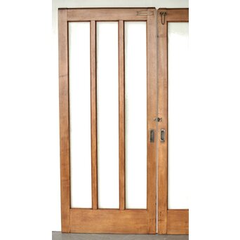 楢のプレスガラス戸 2枚1組　GD0192 