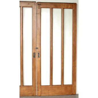 楢のプレスガラス戸 2枚1組　GD0192 