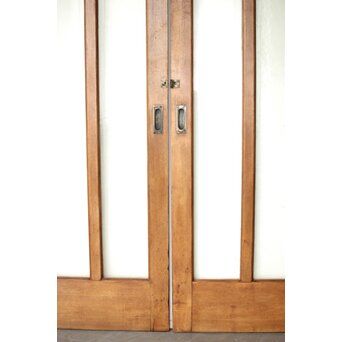 楢のプレスガラス戸 2枚1組　GD0192 