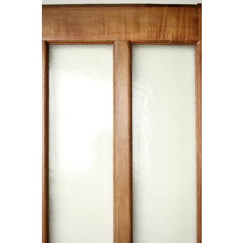 楢のプレスガラス戸 2枚1組　GD0192 