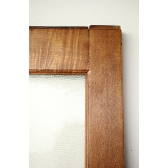 楢のプレスガラス戸 2枚1組　GD0192 
