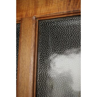 楢のプレスガラス戸 2枚1組　GD0192 