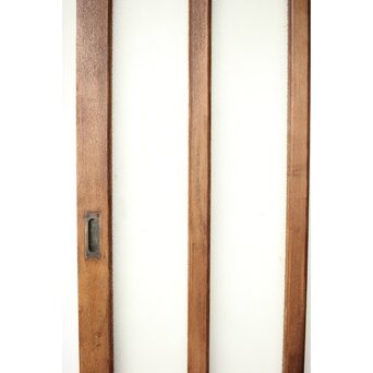 楢のプレスガラス戸 2枚1組　GD0192 