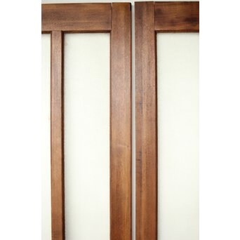 楢のプレスガラス戸 2枚1組　GD0192 