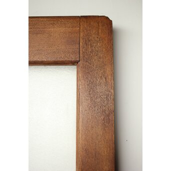 楢のプレスガラス戸 2枚1組　GD0192 レトロ代表　楢の雰囲気