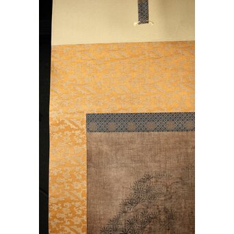 倣 与謝蕪村 文人図 絹本軸装　Z443 