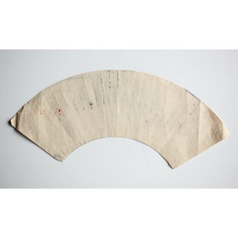 倣 河鍋暁斎 風神図 紙本扇面　Z445 