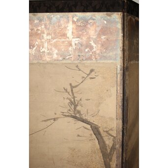 倣 雲谷等顔 仙人図 半双紙本屏風　Z446 