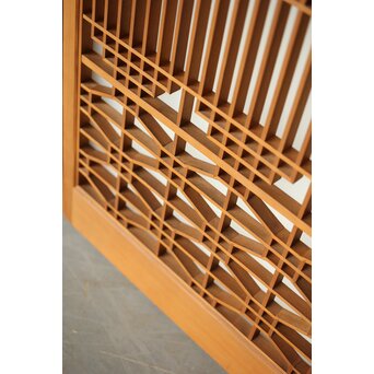 ガラス入 組子書院 4枚1組　R0357 