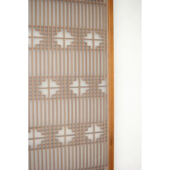 ガラス入 組子書院 4枚1組　R0357 