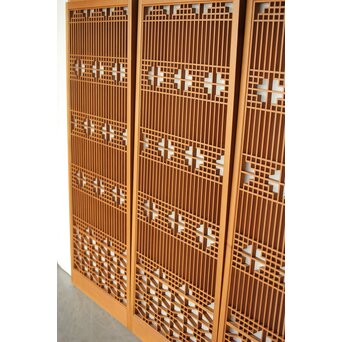 ガラス入 組子書院 4枚1組　R0357 