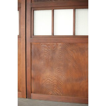 一枚板とダイアガラスの戸 2枚1組　B1049 