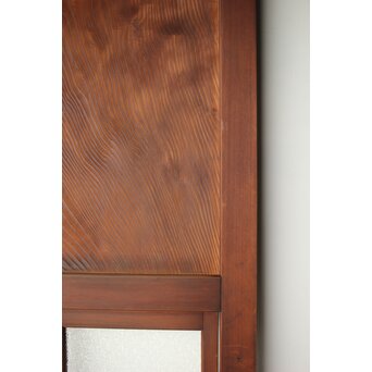 一枚板とダイアガラスの戸 2枚1組　B1049 