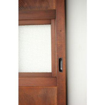 一枚板とダイアガラスの戸 2枚1組　B1049 