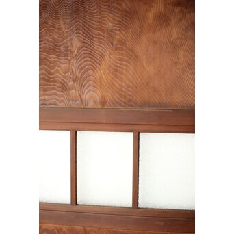 一枚板とダイアガラスの戸 2枚1組　B1049 