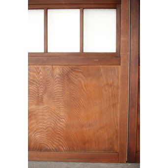 一枚板とダイアガラスの戸 2枚1組　B1049 