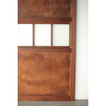 一枚板とダイアガラスの戸 2枚1組　B1049 