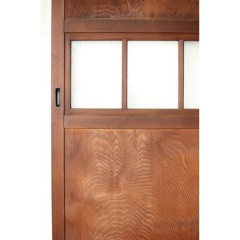 一枚板とダイアガラスの戸 2枚1組　B1049 