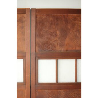 一枚板とダイアガラスの戸 2枚1組　B1049 