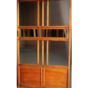 細分化モールガラス戸 4枚1組　GD0194 中央にもクリアガラス