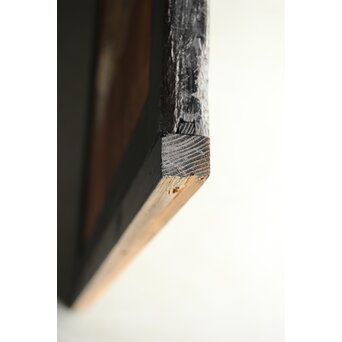 紅葉に鹿 唐人図 板絵板戸 2枚1組　B1050 