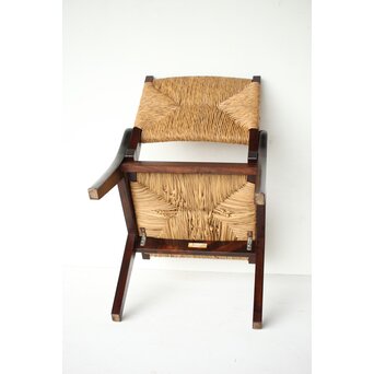 松本民芸家具 ラッシチェアー椅子　T466 