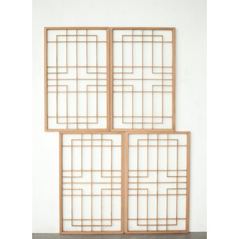 ガラス入 組子S 4枚1組　R0360