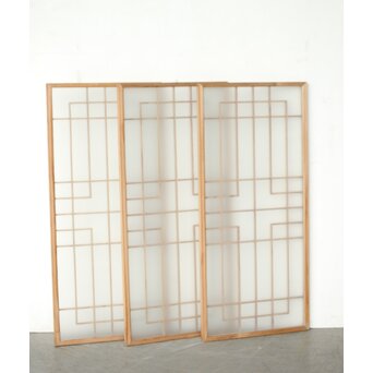 ガラス入 組子L 3枚1組　R0362 背面　ガラス面